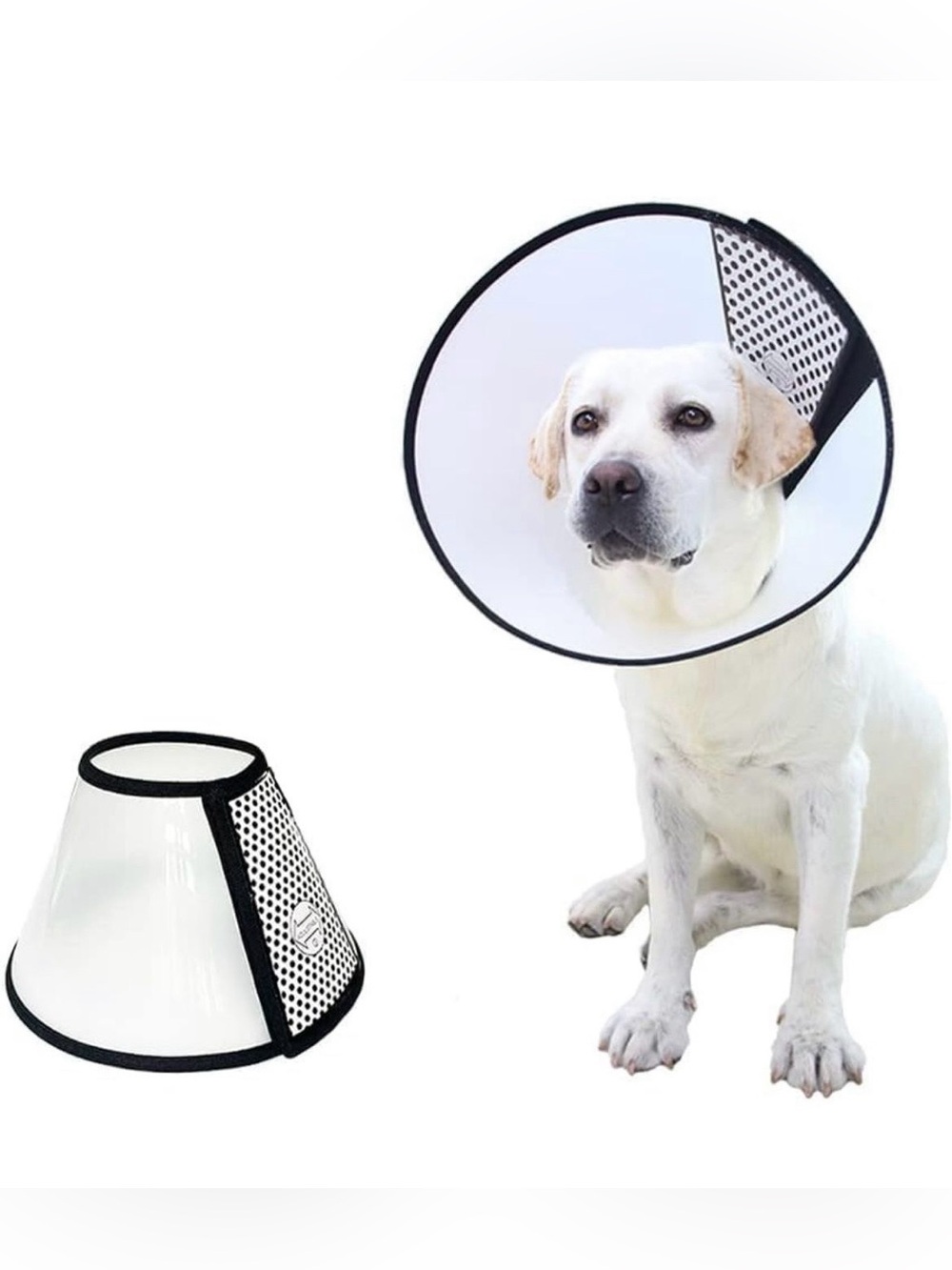 DCEZAETN Dog Cone Adjustable
Pet Cone Dog Recovery Collar
Comfy Soft Dog Cone Co